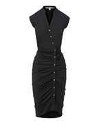 Ruched Shirtdress