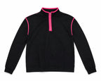 Contrast Piping Zip Sweat