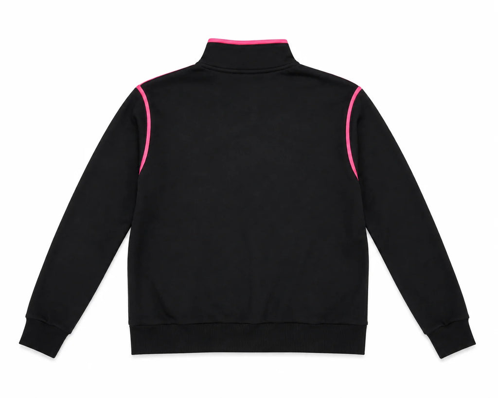 Contrast Piping Zip Sweat