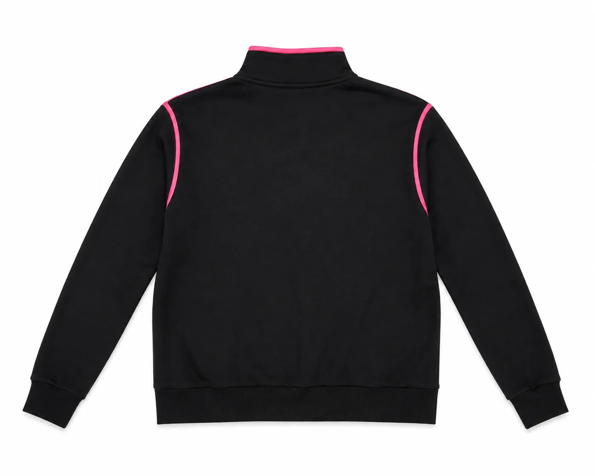 Contrast Piping Zip Sweat