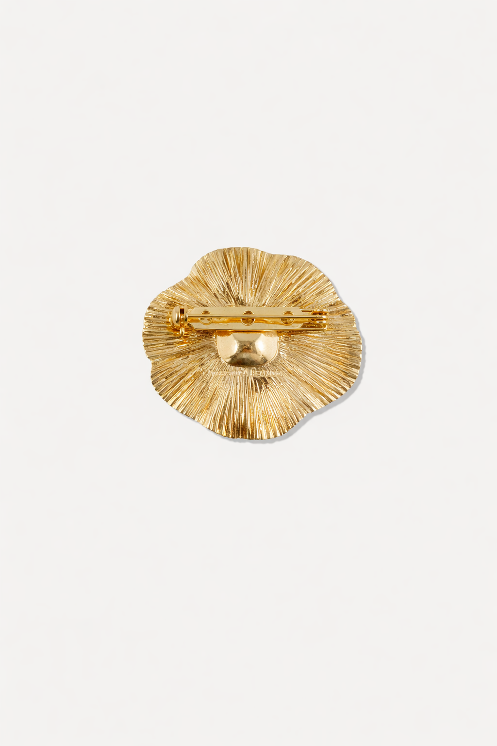 Gold Floral Brooch