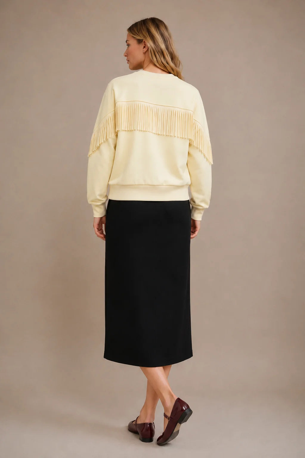 French Terry Button Cardi