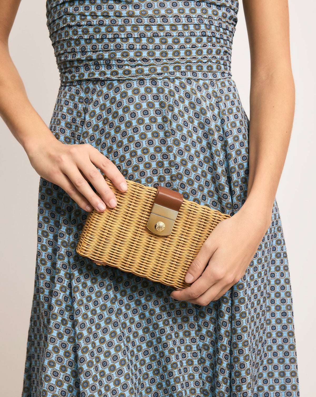 Veronica Beard Lock Box Clutch