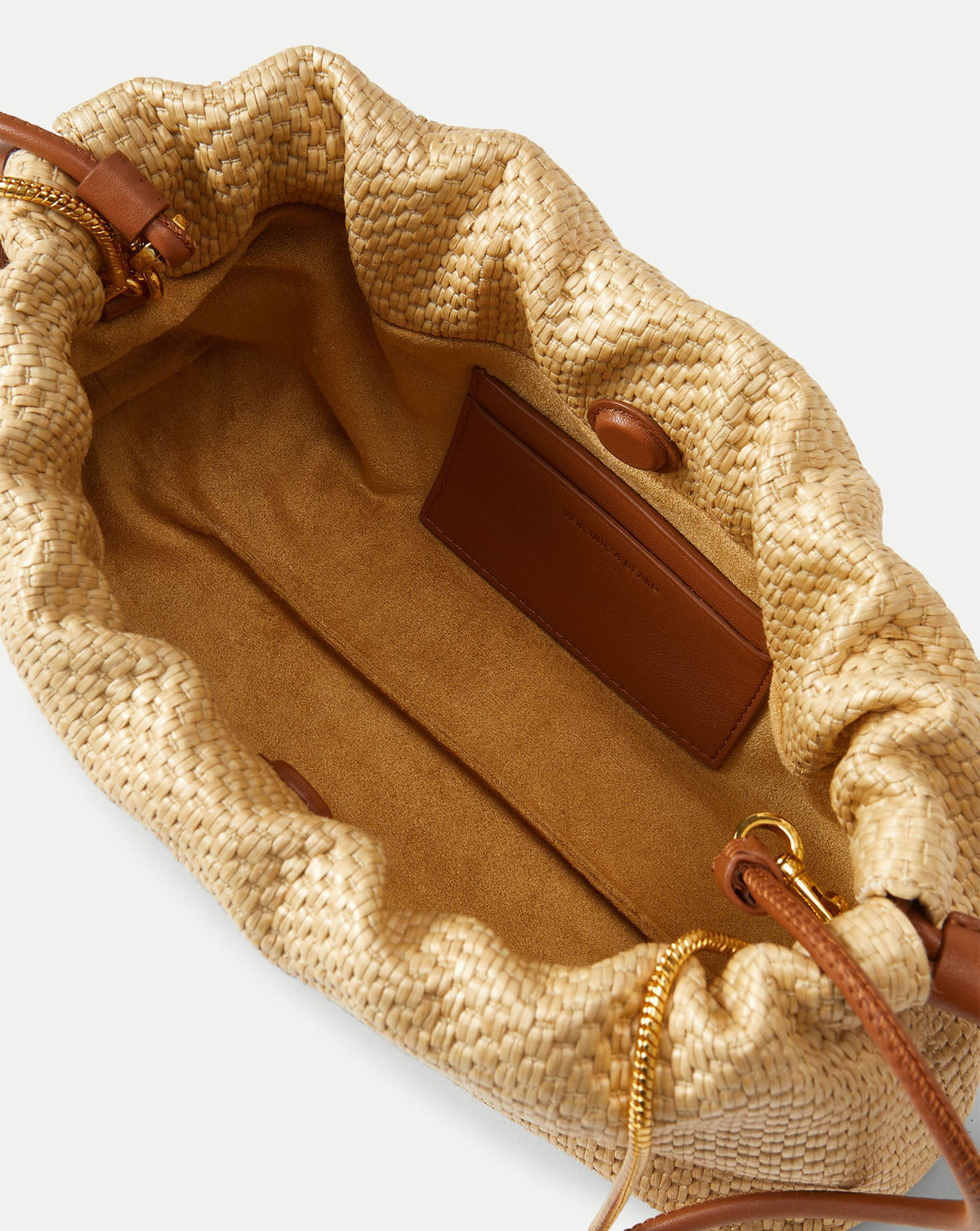 Small Veronica Beard Raffia Stash Bag