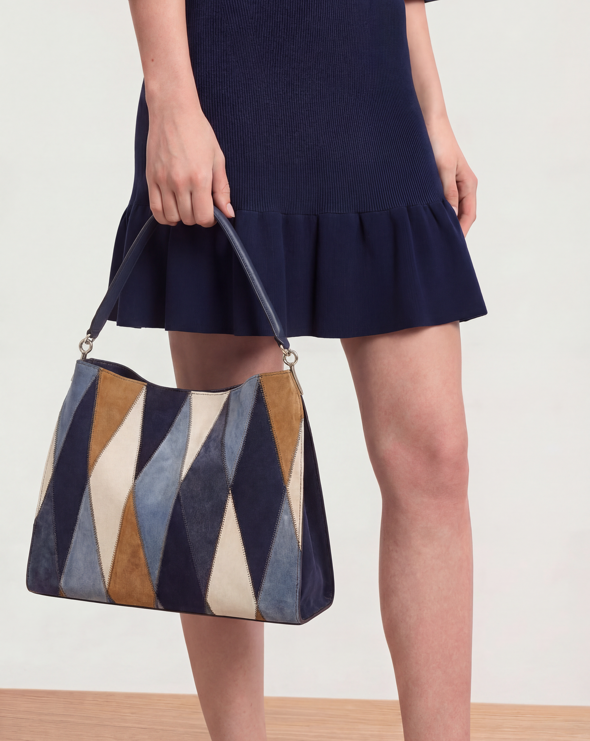 Vida Patchwork Shoulder Bag