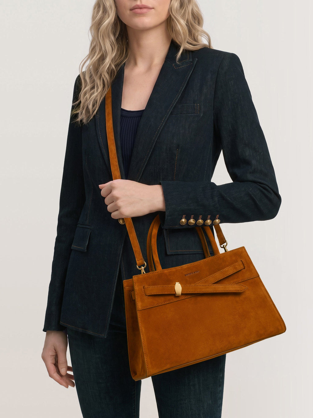 Veronica Beard Suede Dash Bag