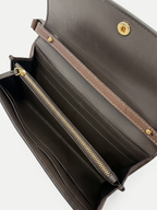 Portefeuille bandoulière en cuir
