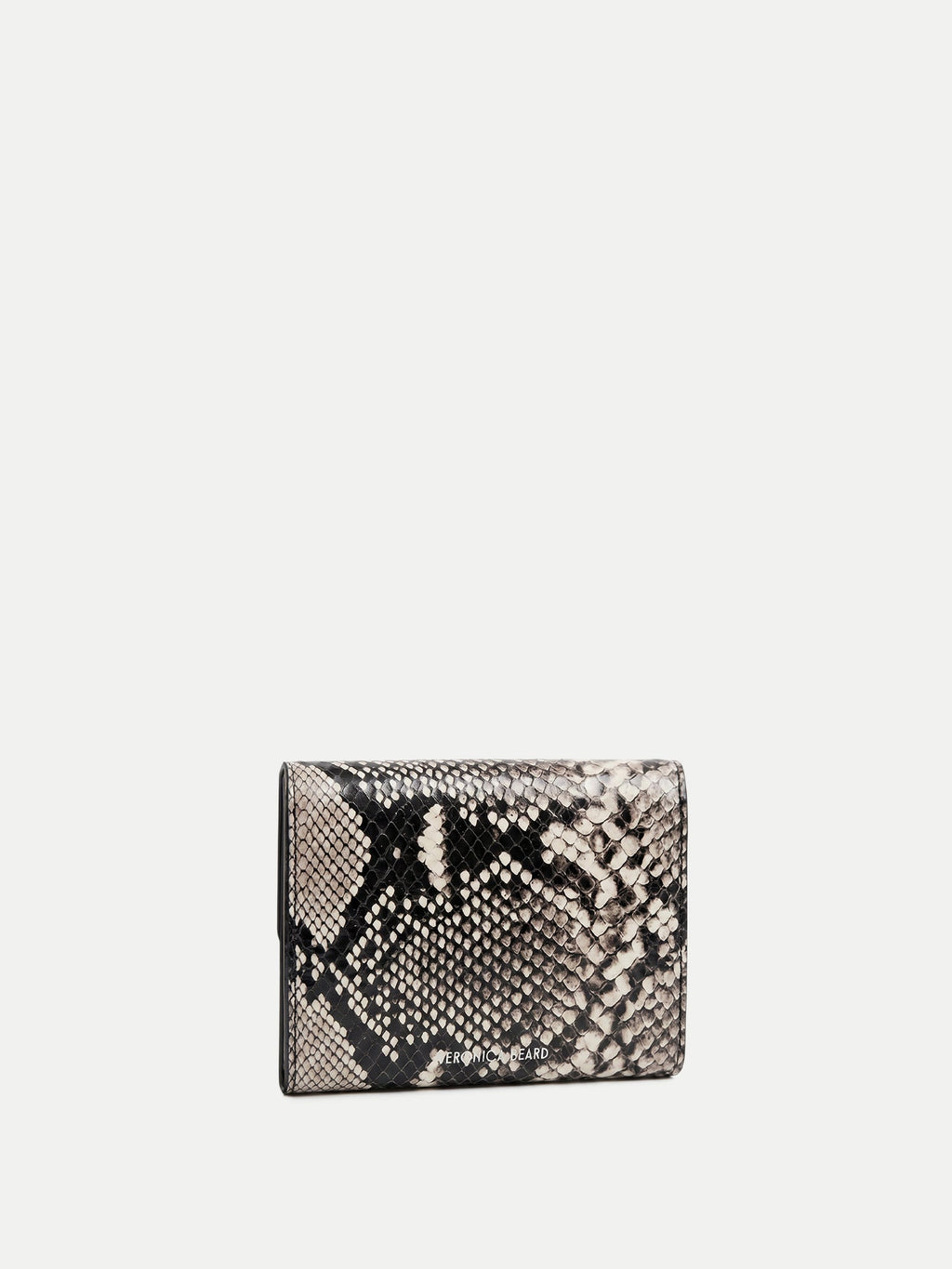 Snake-Embossed Flap Card Holder