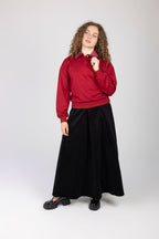 Ensemble tricot pour bébé fille avec col à nœud