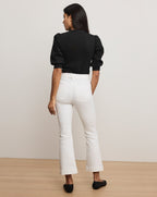 Coralee Puff-Sleeve Top