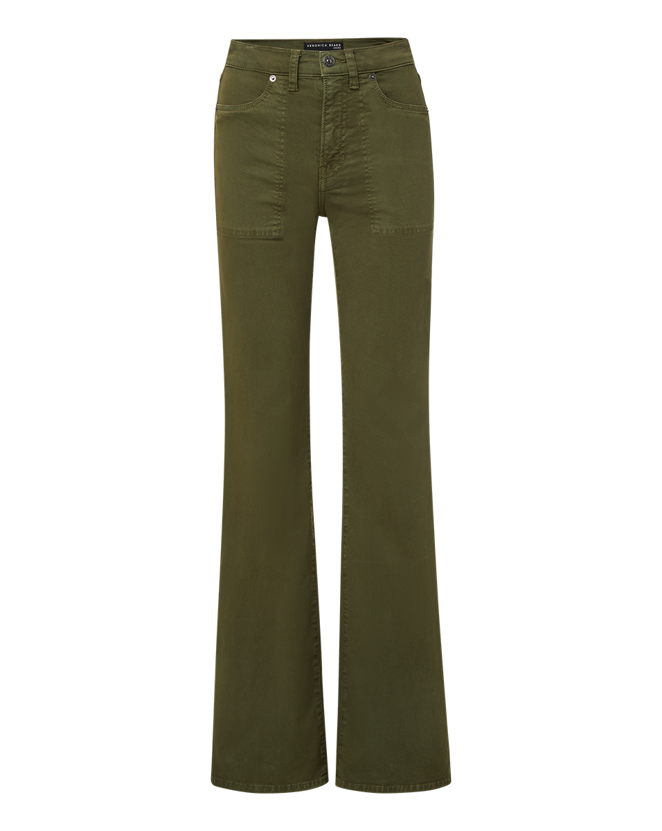Crosbie Patch Pocket Slim Wide-Leg Pant