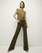 Pantalon large slim à poches plaquées Crosbie