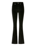 Pantalon évasé ajusté Beverly en velours