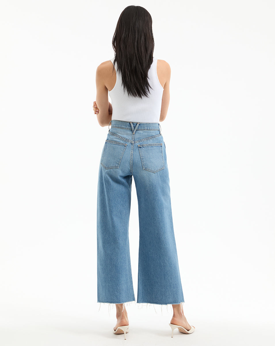 Taylor Cropped Wide-Leg Jean