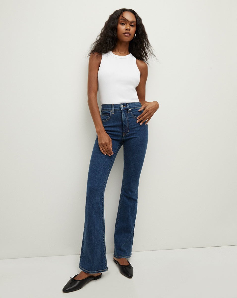 Jean skinny évasé Beverly Loafer