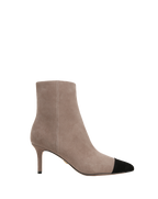 Lisa Cap-Toe Mid-Heel Bootie
