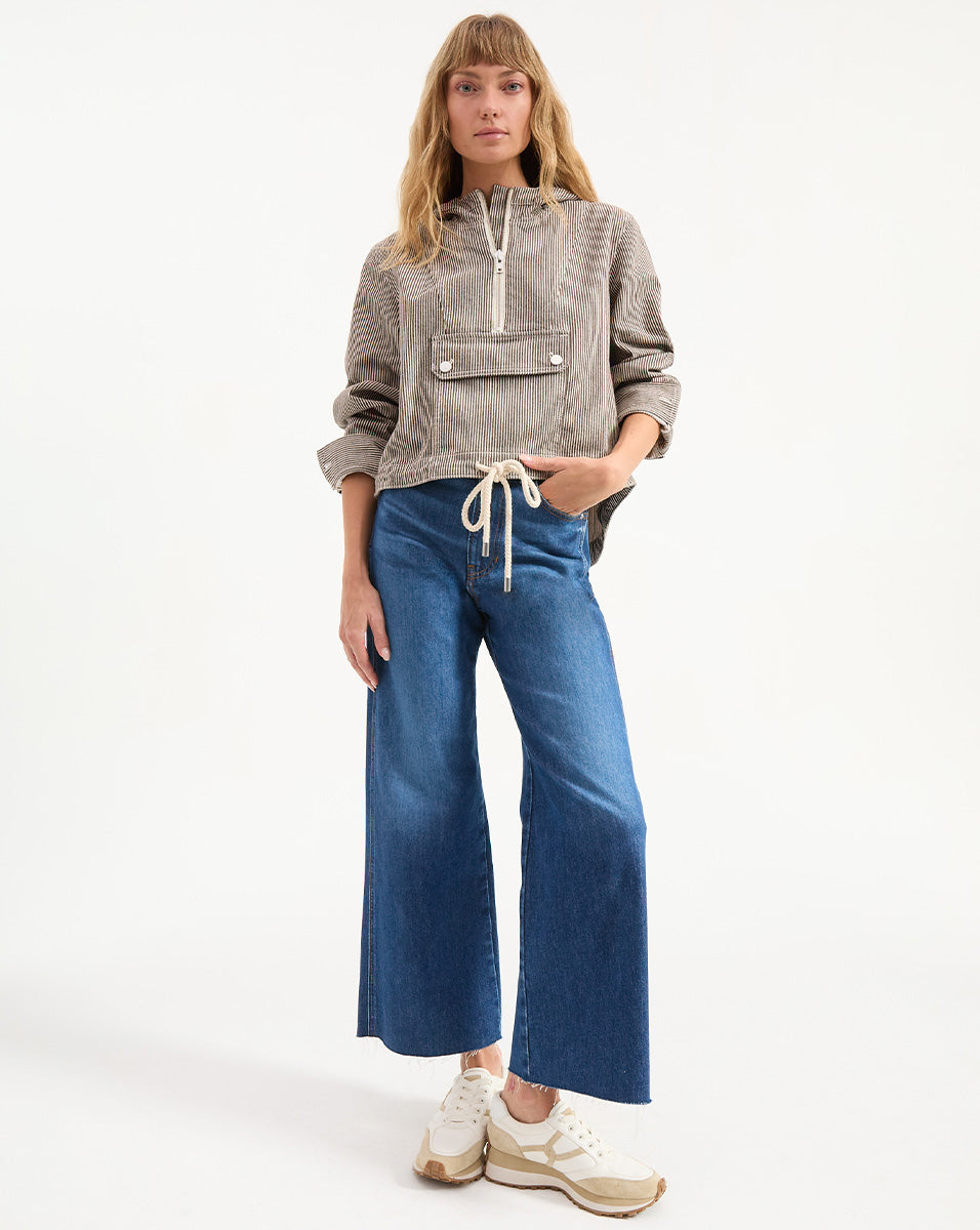Taylor Cropped Wide-Leg Jean