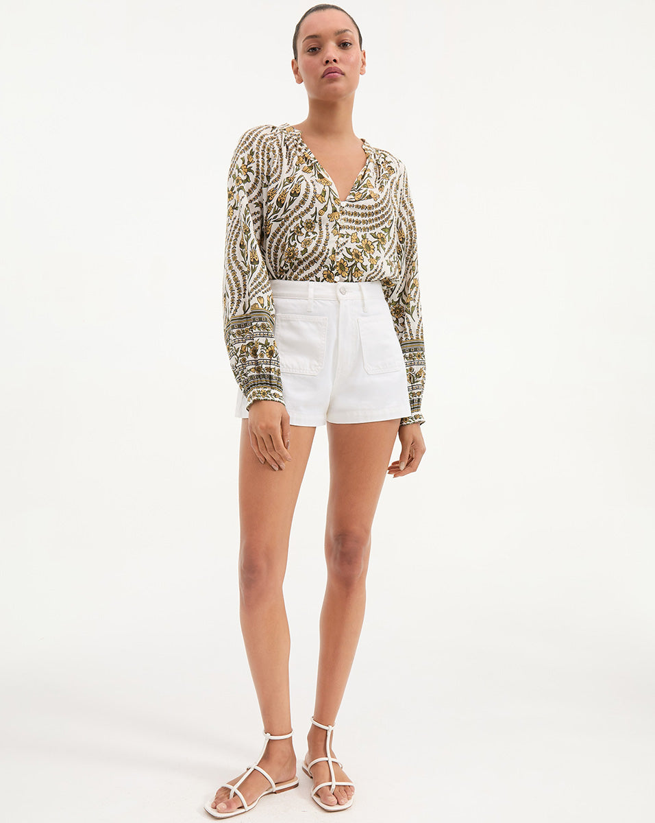 Short en jean Timmi à poches plaquées