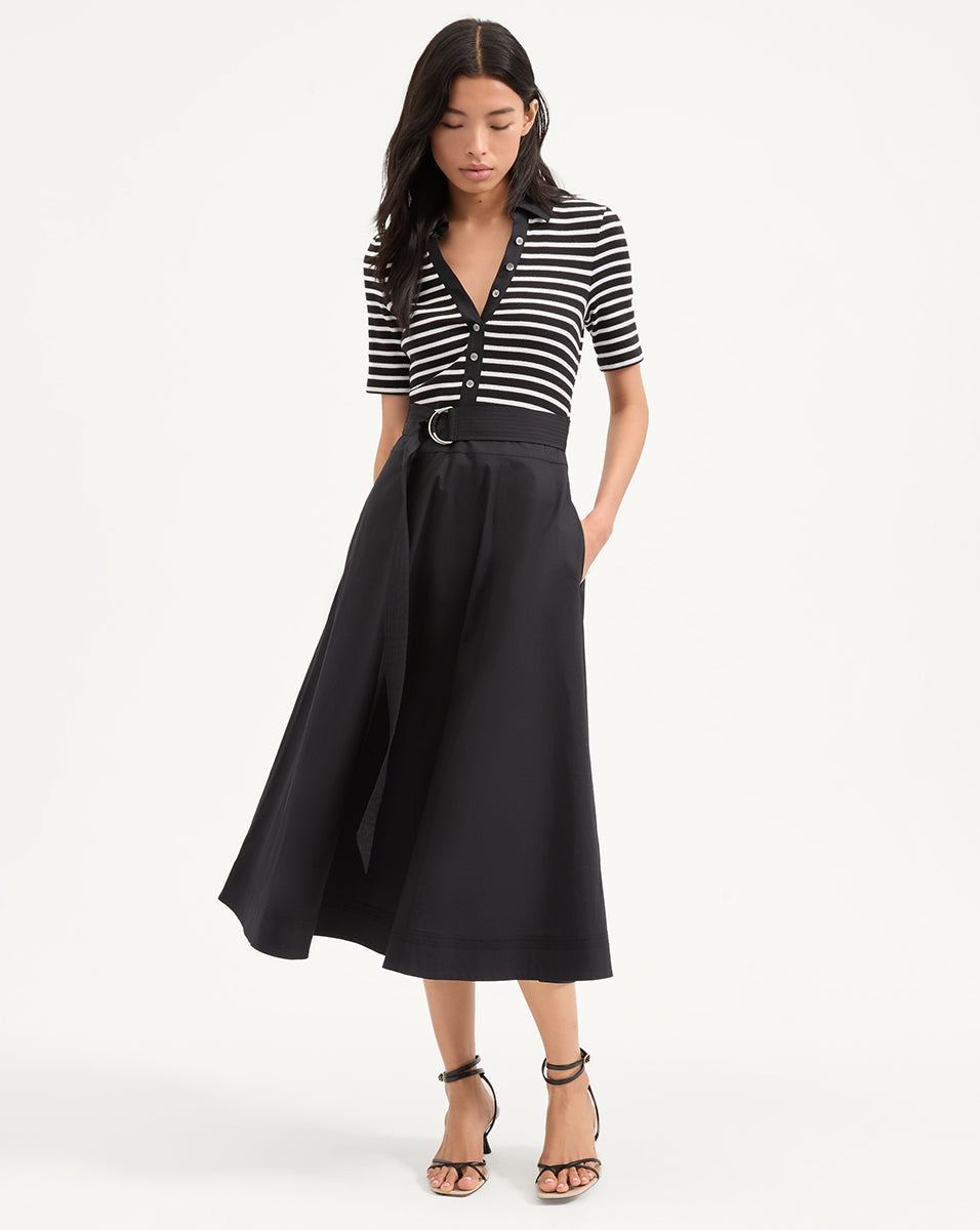 Robe en techniques mixtes Delise