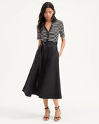 Robe en techniques mixtes Delise