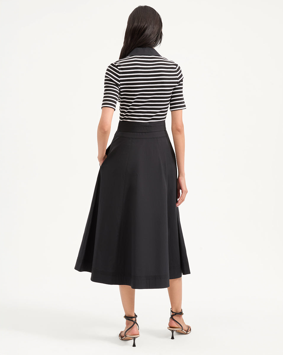 Robe en techniques mixtes Delise
