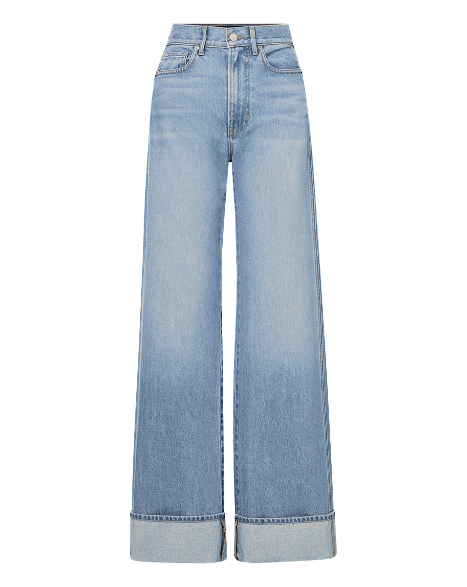 Taylor Cuffed Wide-Leg Jean