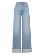 Taylor Cuffed Wide-Leg Jean