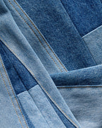 Vicki Patchwork Wide-Leg Jean