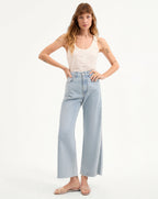 Taylor Cropped Wide-Leg Jean