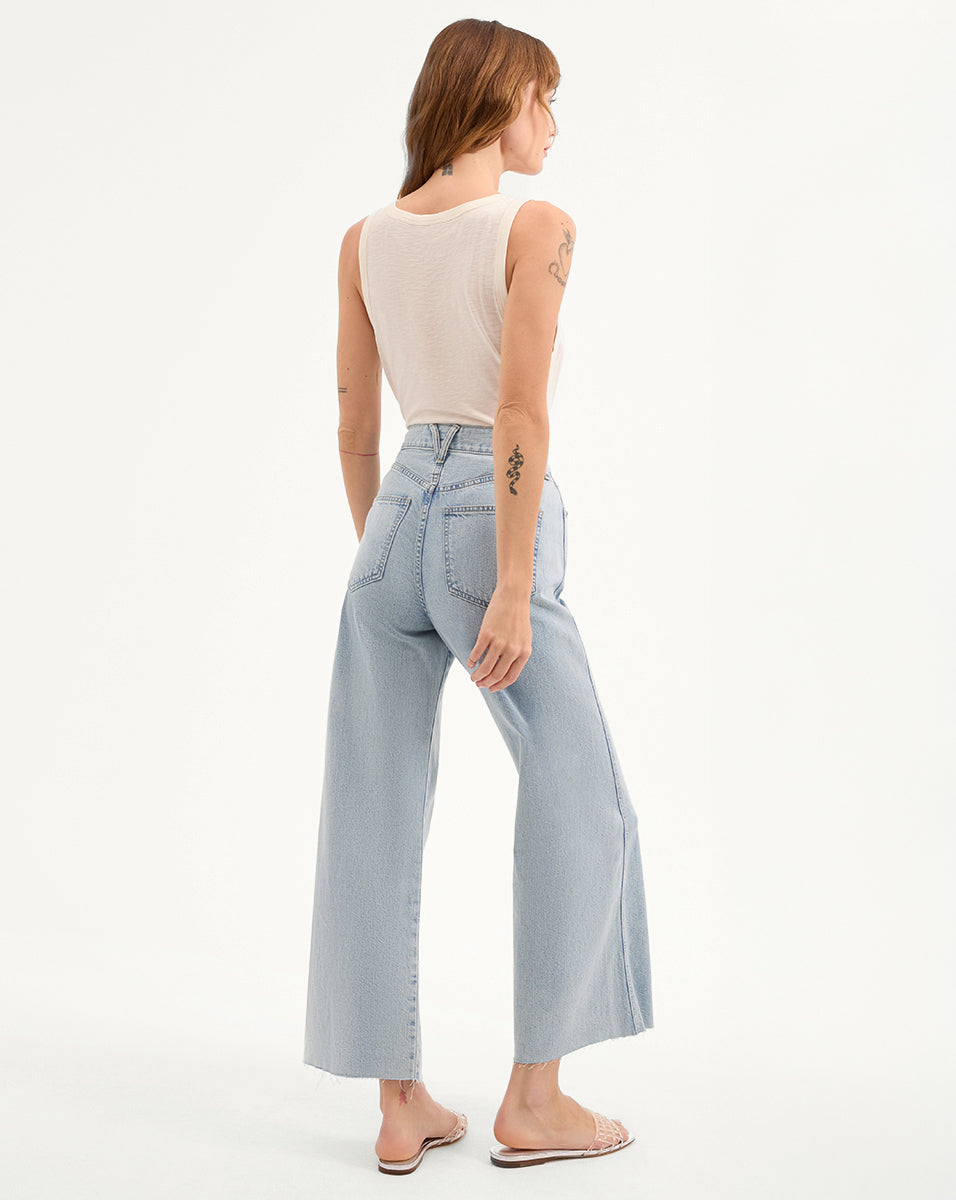 Taylor Cropped Wide-Leg Jean