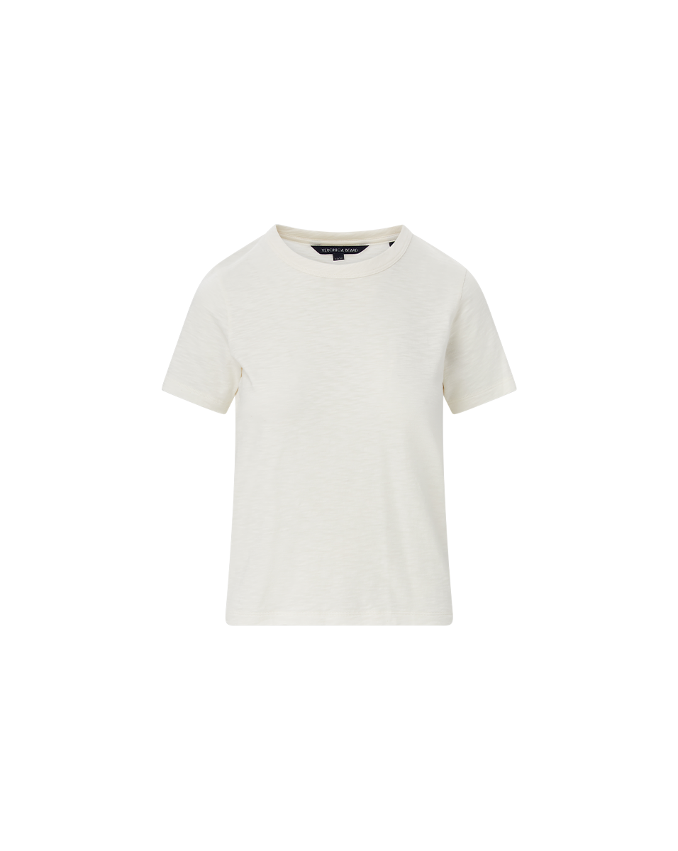 T-shirt ras du cou en coton Carla