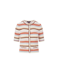 Brendan Striped Short-Sleeve Cardigan