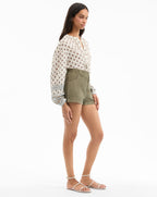 Short en velours côtelé Sally