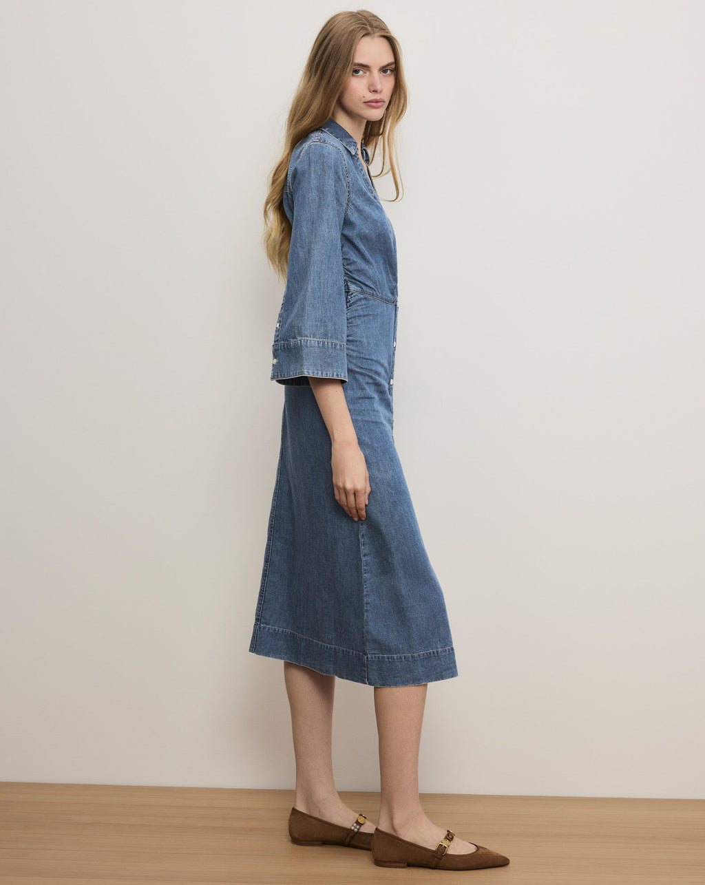 Haydon Denim Midi Shirtdress