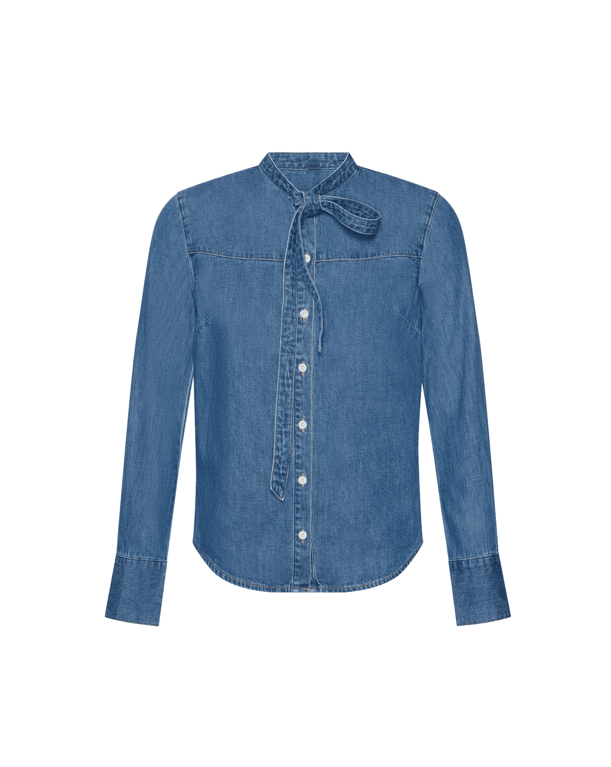 Gabby Denim Button-Down Shirt