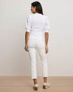 Coralee Puff-Sleeve Top