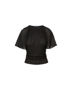 Arisa Chiffon-Sleeve T-Shirt