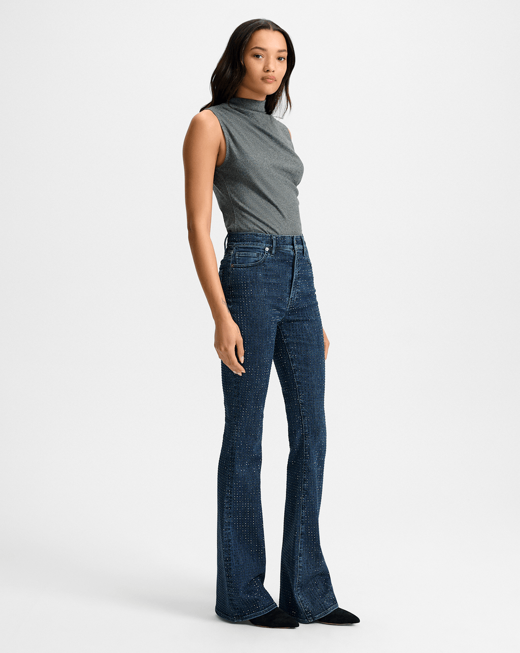 Jean Beverly Rhinestone Skinny-Flare
