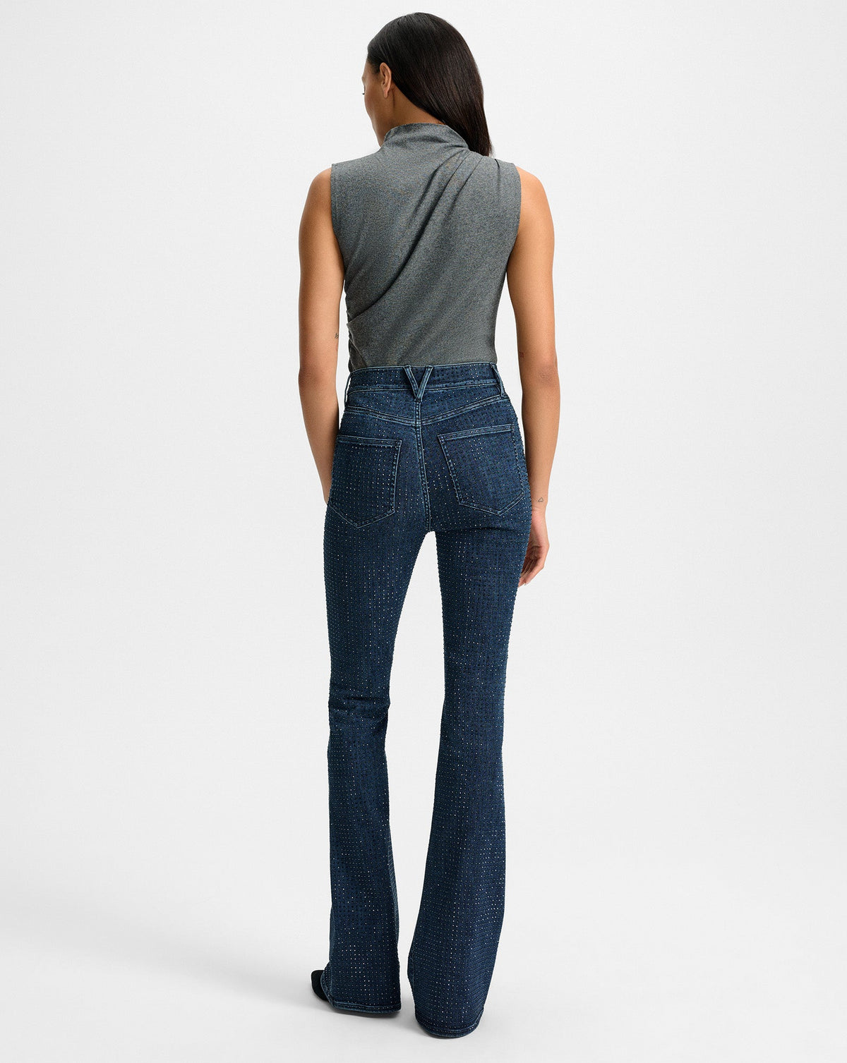 Jean Beverly Rhinestone Skinny-Flare