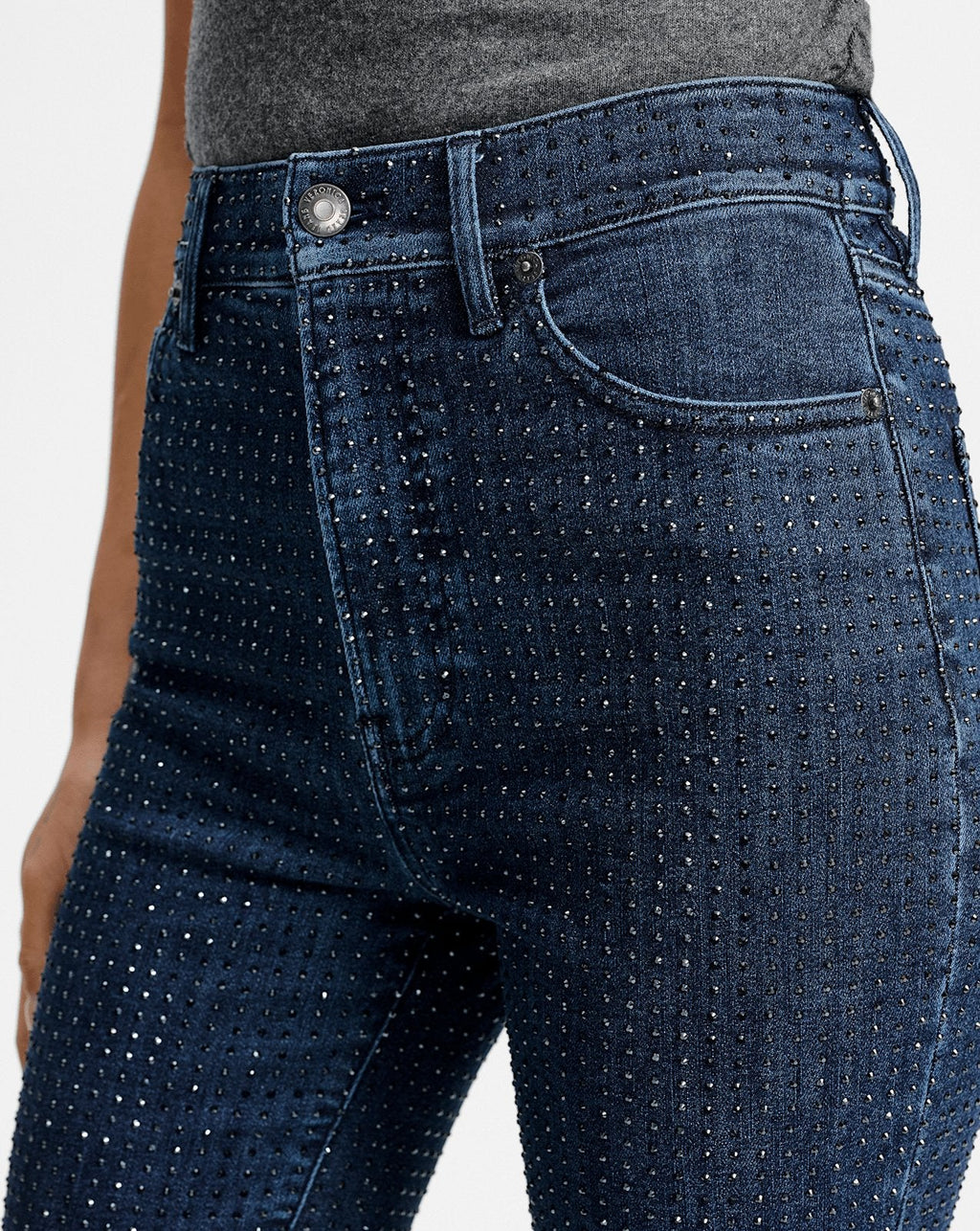Jean Beverly Rhinestone Skinny-Flare