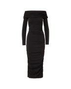 Robe midi Tinette à épaules dénudées