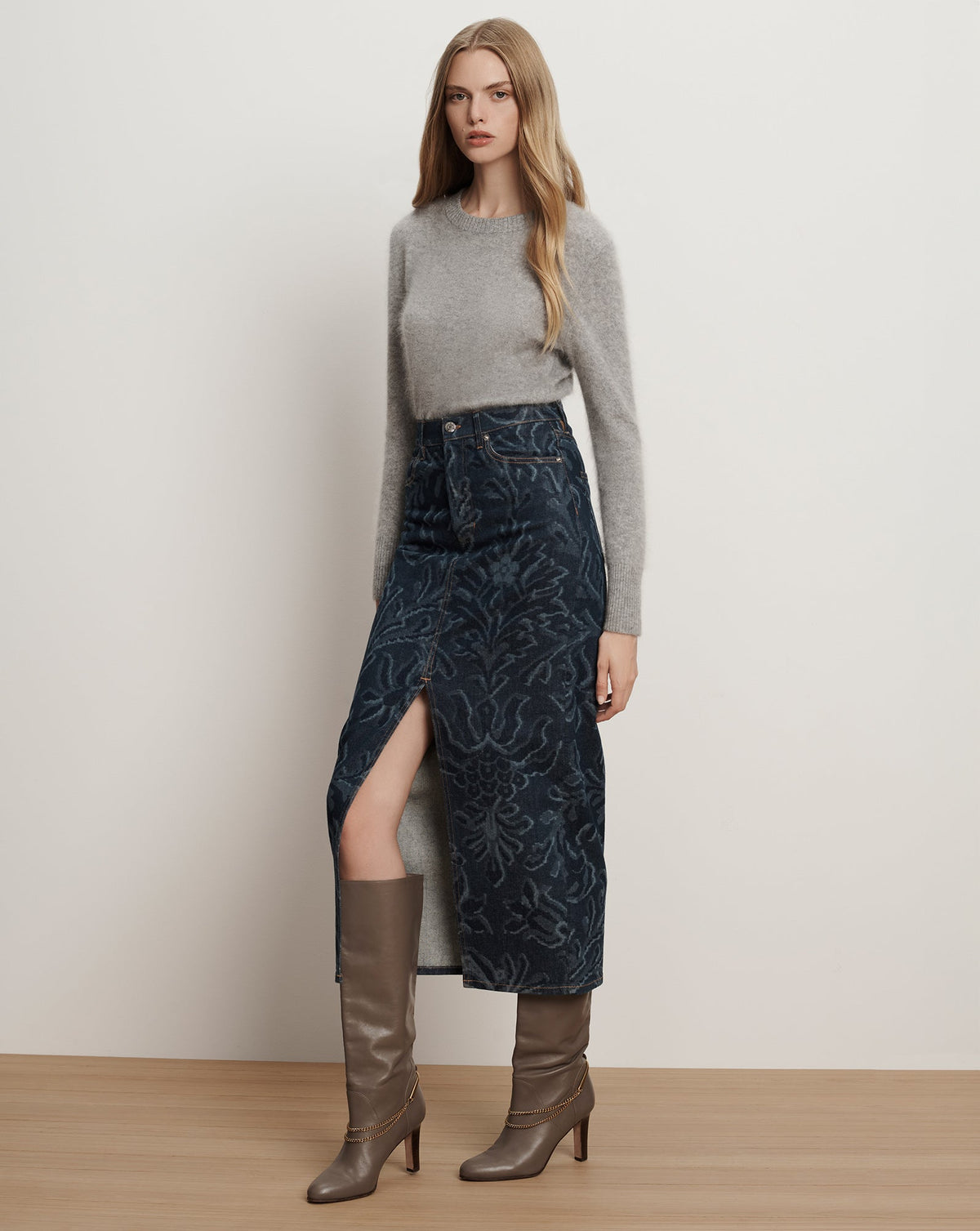 Devorah Denim Maxi Skirt