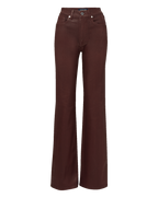 Crosbie Coated Slim Wide-Leg Jean