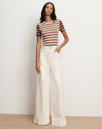 Pruitt Striped Ribbed T-Shirt