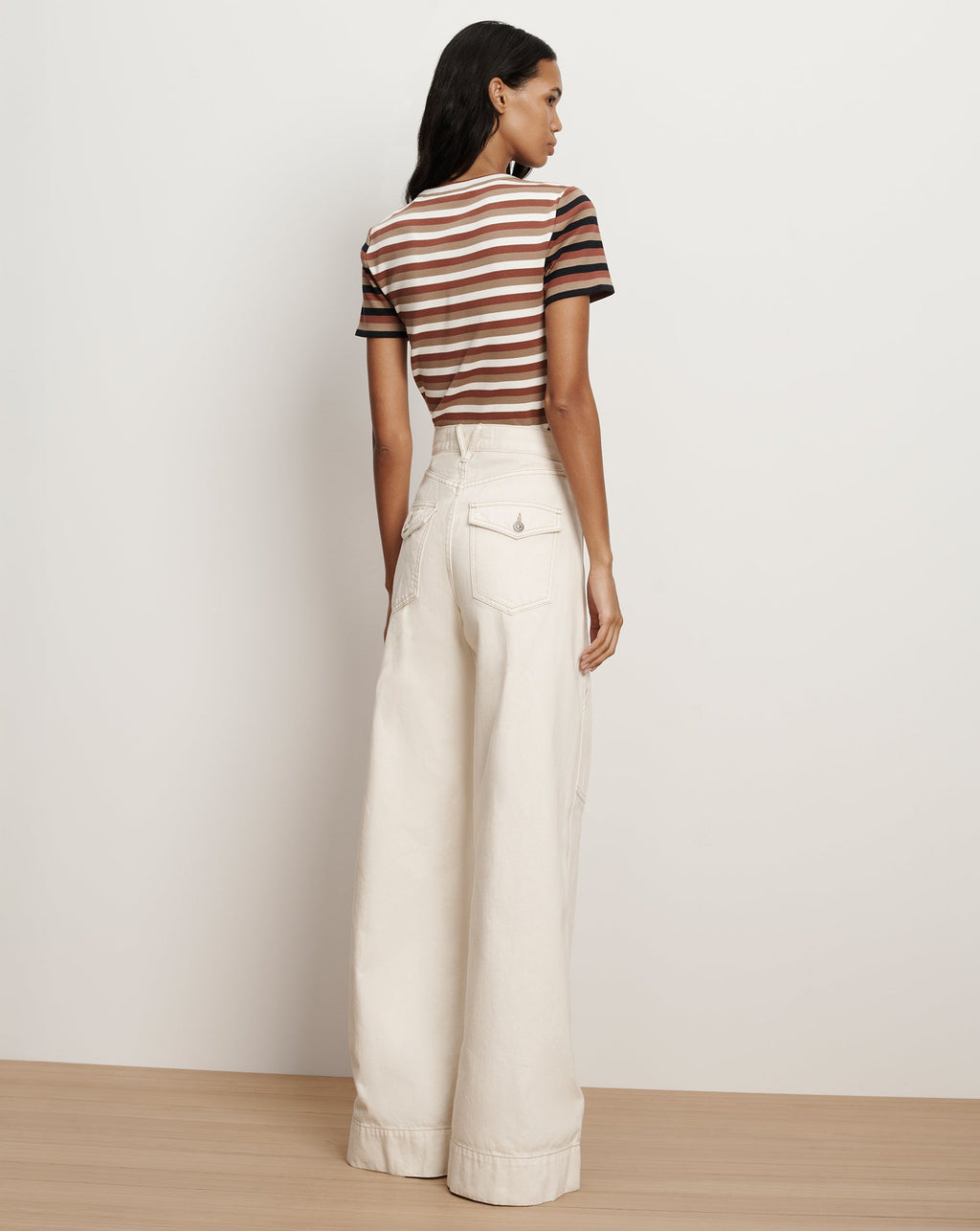Pruitt Striped Ribbed T-Shirt