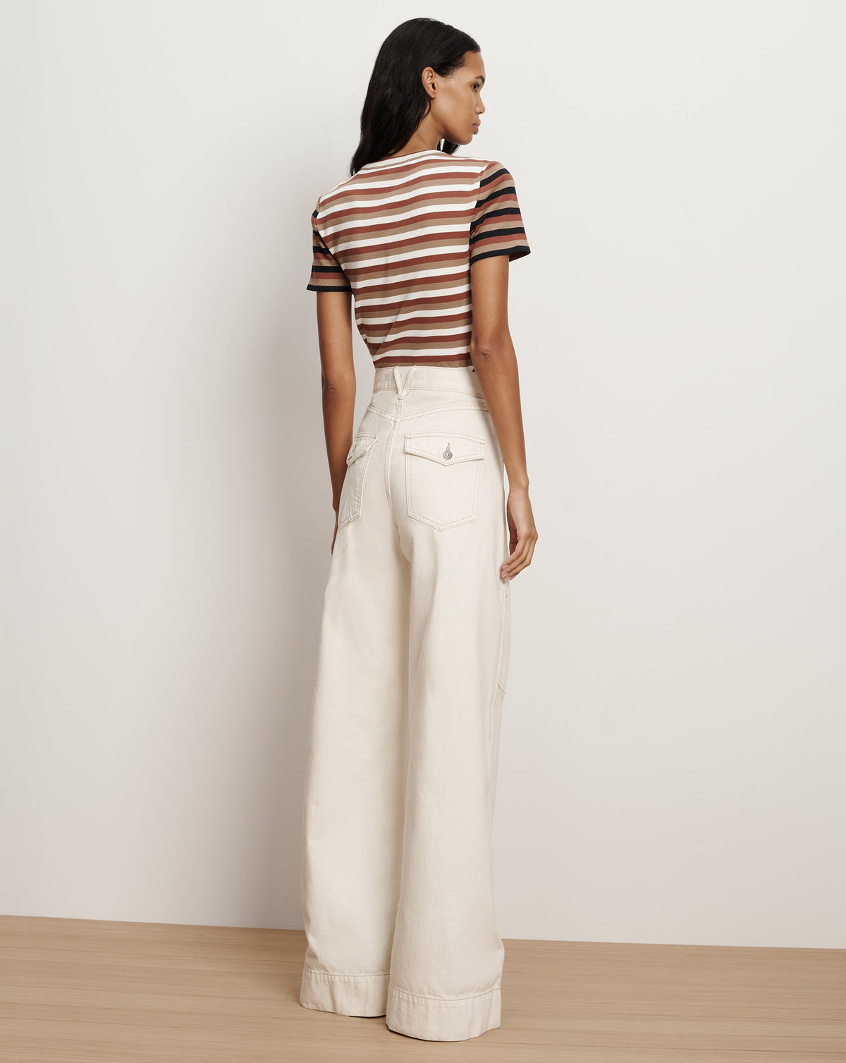Pruitt Striped Ribbed T-Shirt