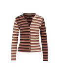 T-shirt boutonné rayé Dilia