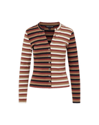 T-shirt boutonné rayé Dilia