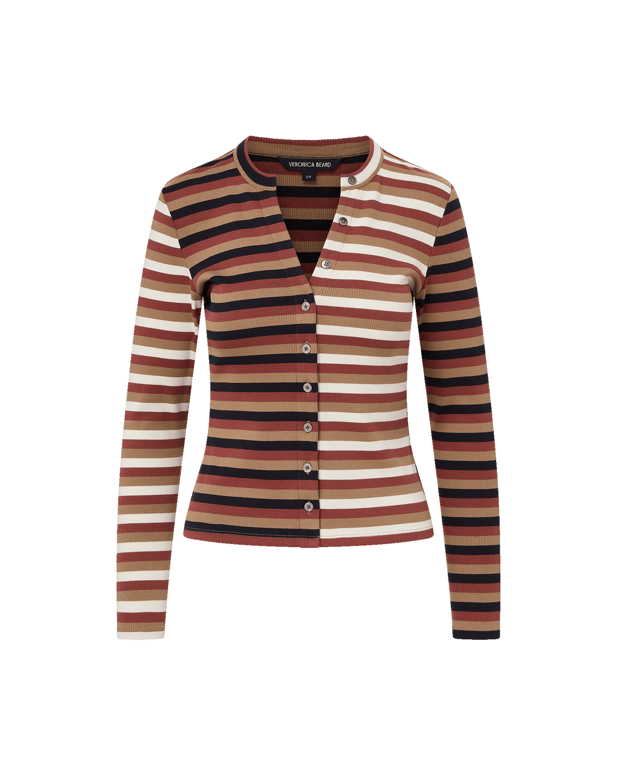 Dilia Striped Button-Down T-Shirt