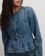 Zahara Peplum Denim Jacket